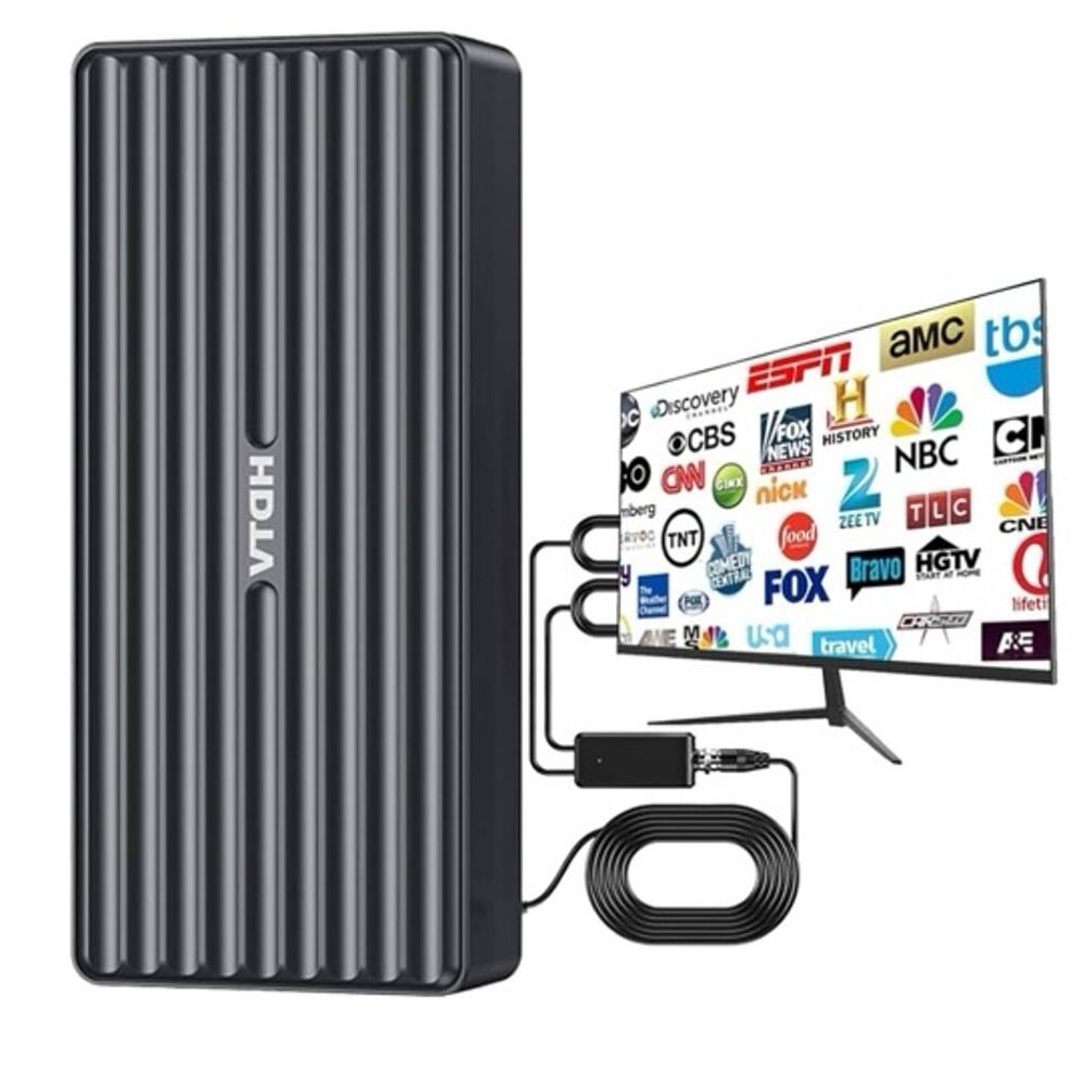 TV Antenna for Smart, 2025 HD Indoor/Outdoor Antennas Support 4K 1080P, 360